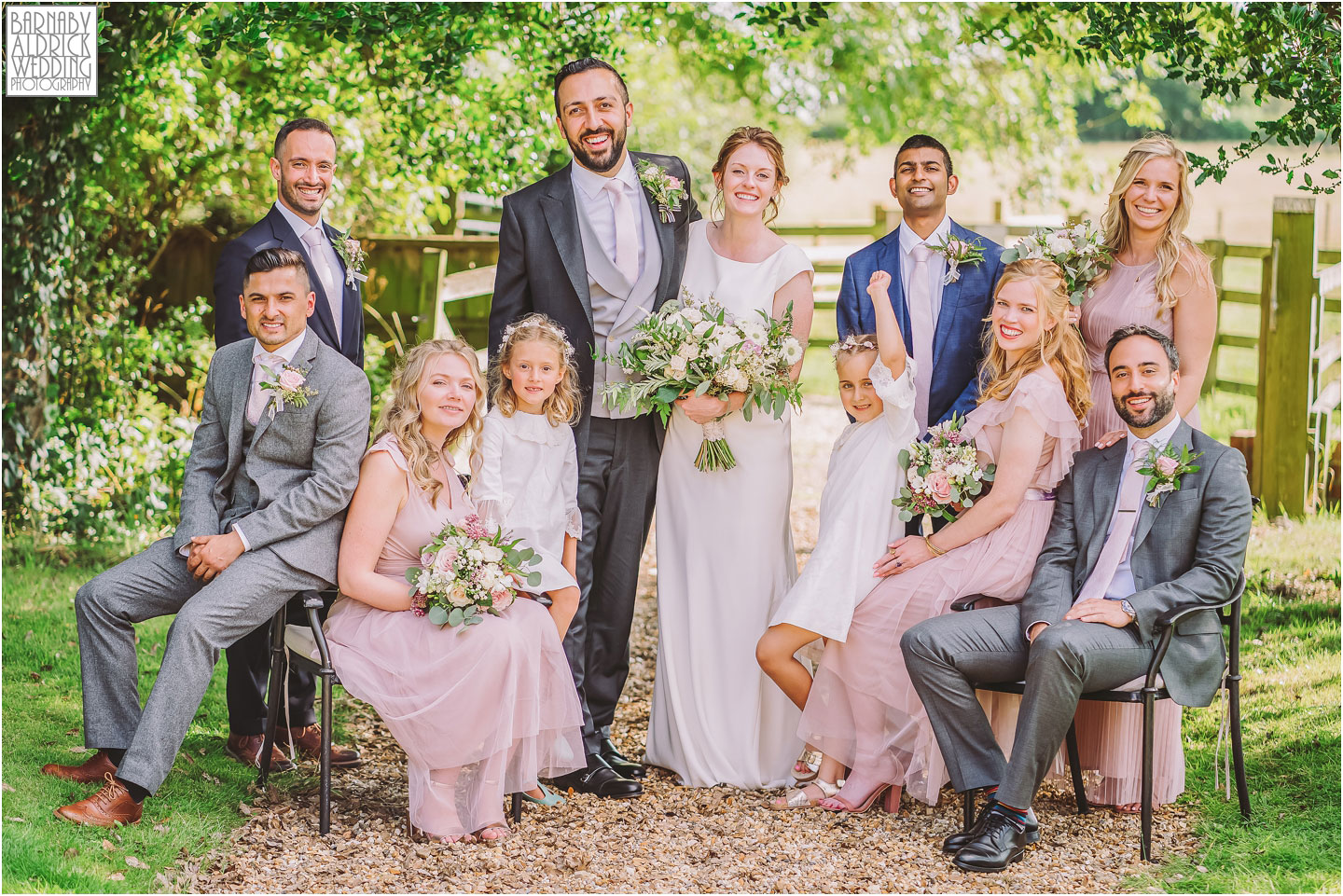 Hornington Manor Bridal Party Group photo, Hornington Manor, Yorkshire Wedding Photos,