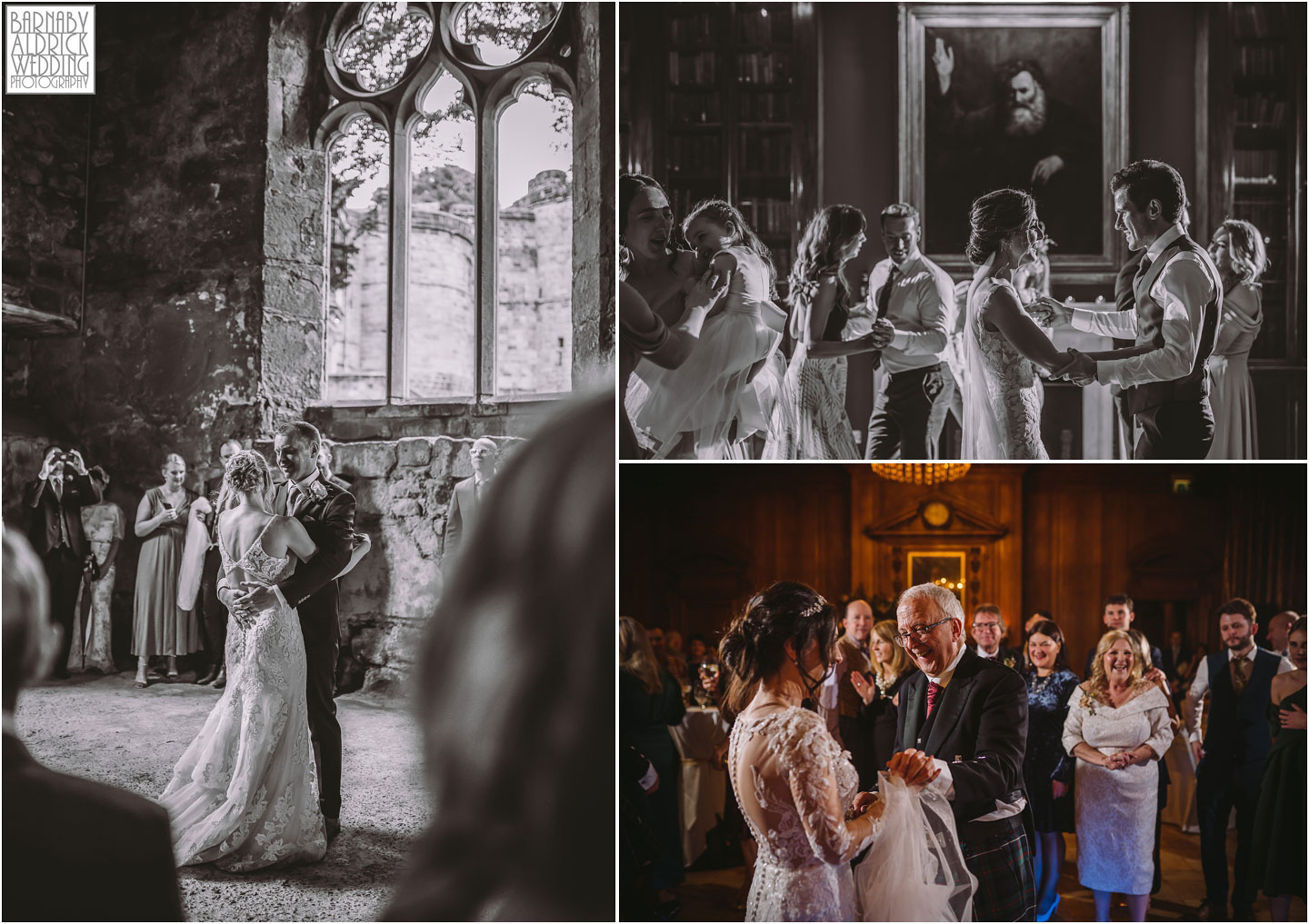 First dance at Skipton Castle ruins, First Dance at Rudding Park, First Dance at The Grand York