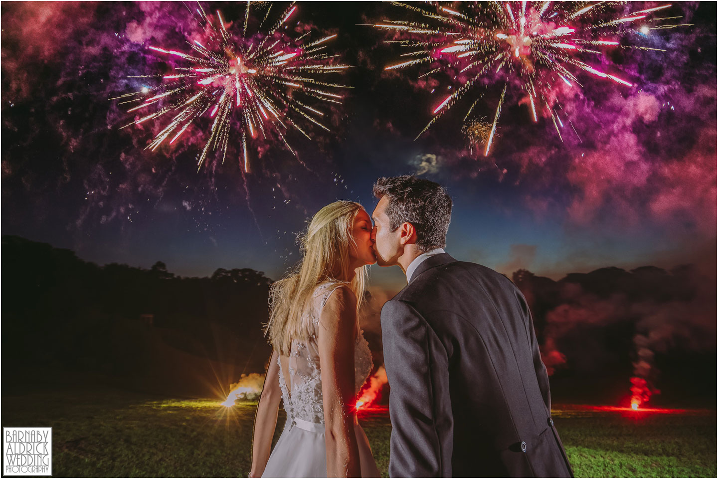 Fireworks at Birdsall House, Yorkshire Wedding Firework Displays