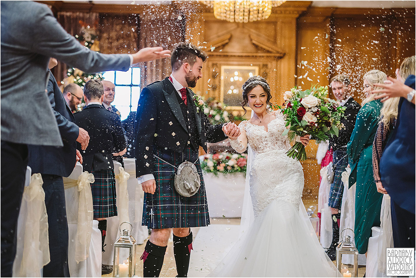 Confetti at The Grand Hotel York, Wedding photos at the grand hotel York, The Grand York Wedding Photos, Winter wedding in York, Winter wedding photos York, York Wedding Photographer