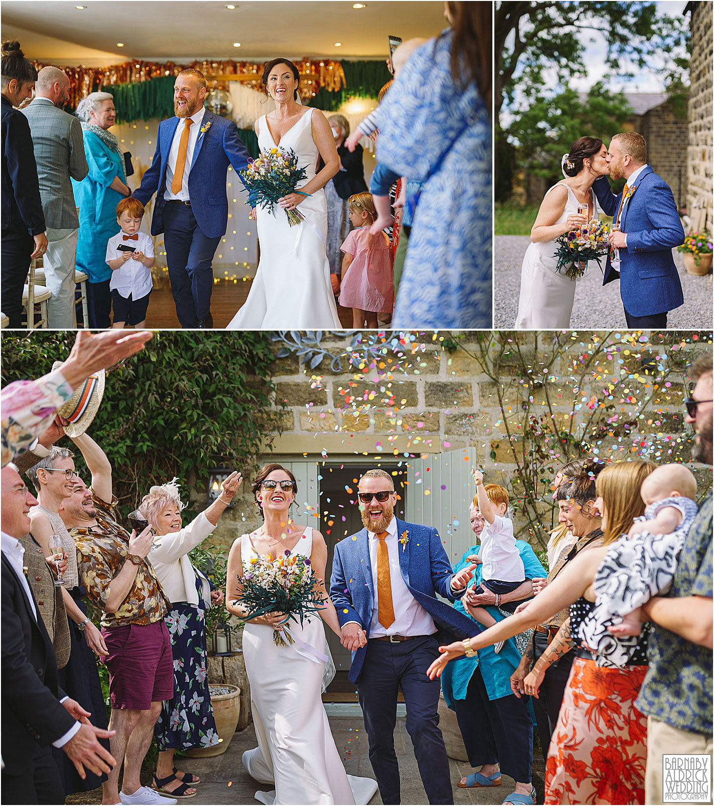 Chilli Barn Otley Wedding Confetti Photograph, Otley Chilli Barn Wedding, Chili Barn Wedding Photos, Chilli Barn Yorkshire Wedding