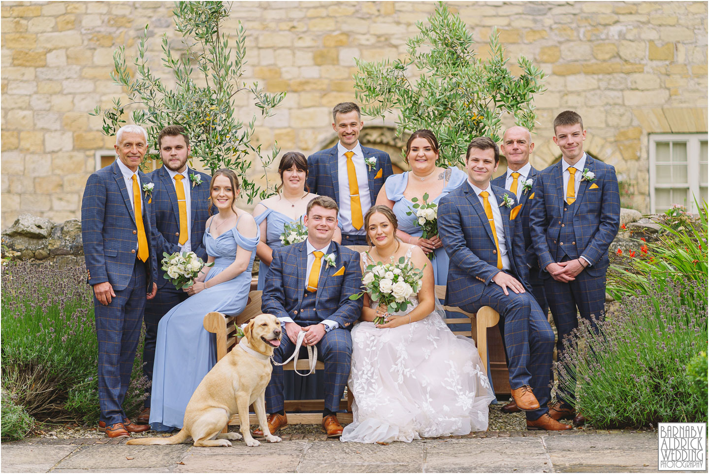 Priory Cottages Wedding Photography Group photos, Confetti at Priory Cottages, Priory Barn Yorkshire Wedding Photographer
