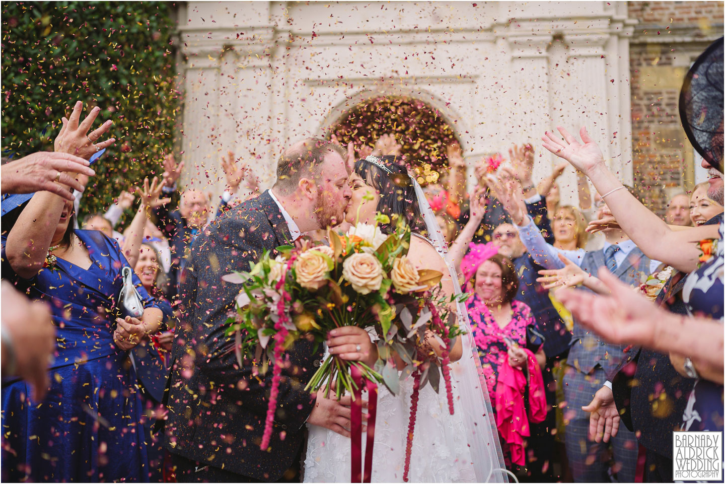 Goldsborough Hall Wedding Confetti, Goldsborough Hall Wedding Photography, Yorkshire Wedding, Yorkshire Wedding Photographer, Knaresborough Wedding, Harrogate wedding venue, Yorkshire Stately House Wedding