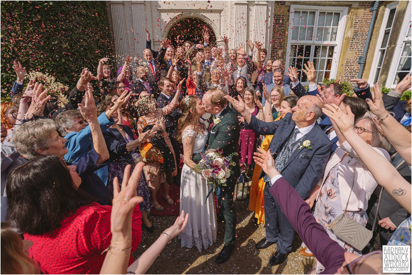 Goldsborough Hall Confetti, Goldsborough Hall Wedding Photos, Goldsborough Hall Wedding Photography, Yorkshire Wedding, Yorkshire Wedding Photographer, Knaresborough Wedding, Harrogate wedding venue, Yorkshire Stately House Wedding