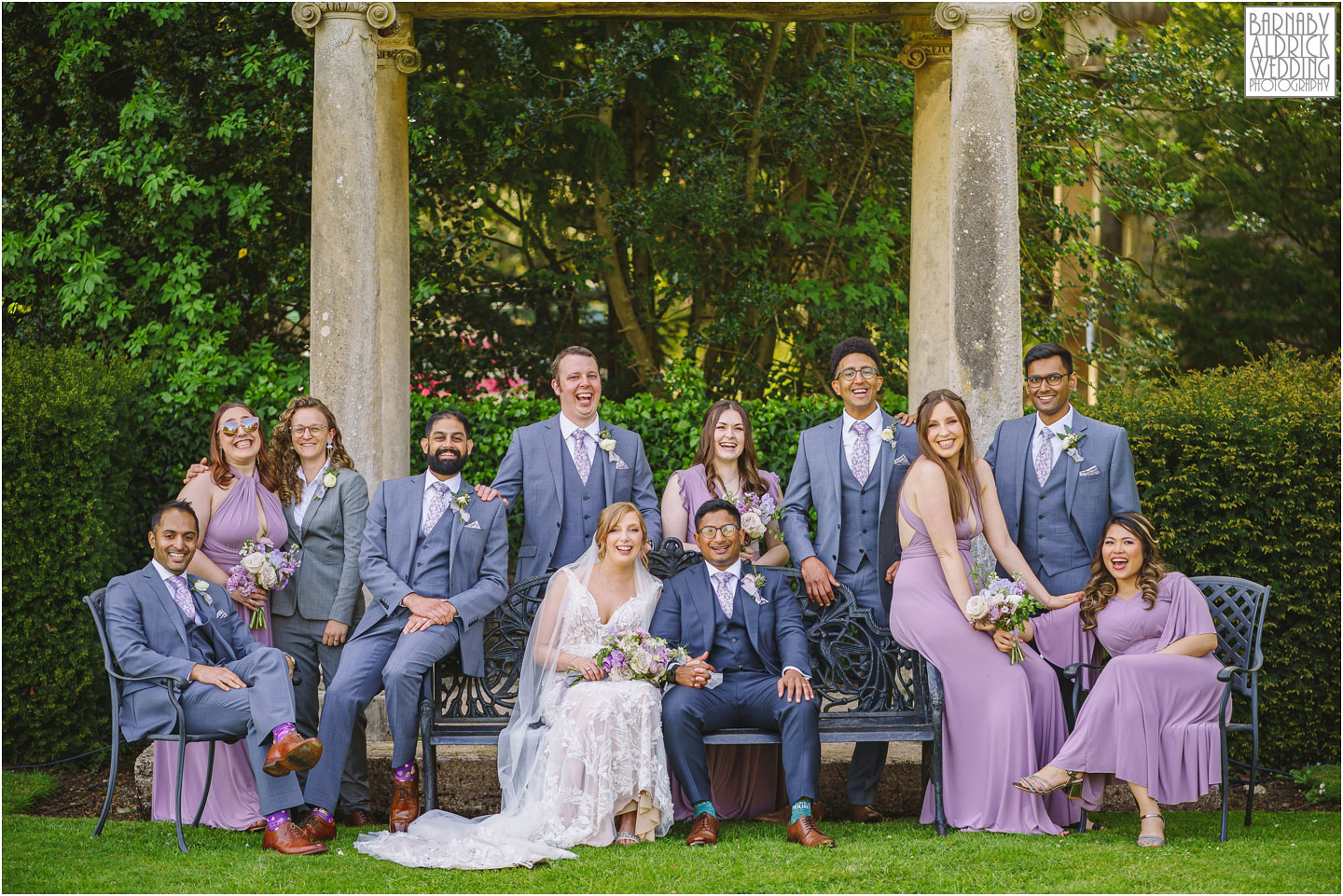 Thornbridge Hall Wedding Photography, Wedding party at Thornbridge Hall, 