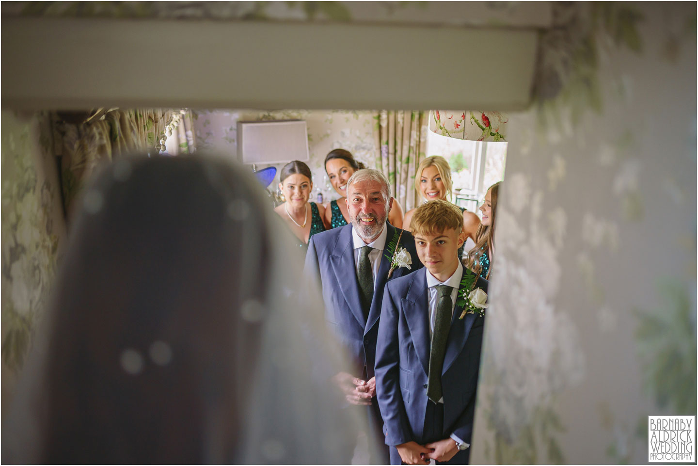 Father daughter moment at The Pheasant Hotel Harome, Weddings at The Pheasant Hotel Harome, Helmsley wedding photos, Wedding Photos at The Pheasant, North Yorkshire Wedding Photographer