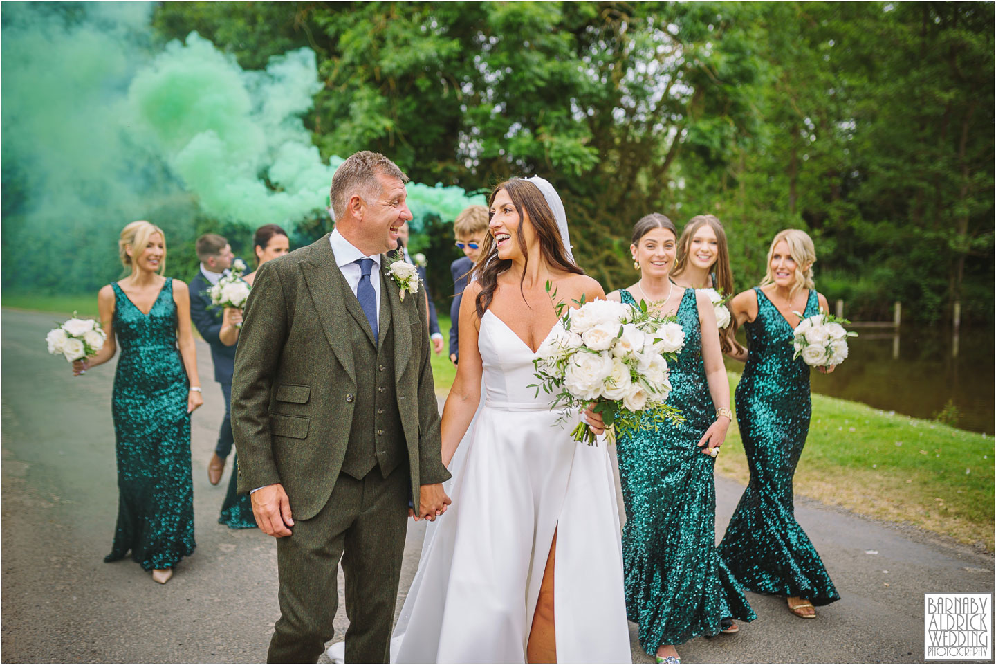 Smoke Grenade wedding photos