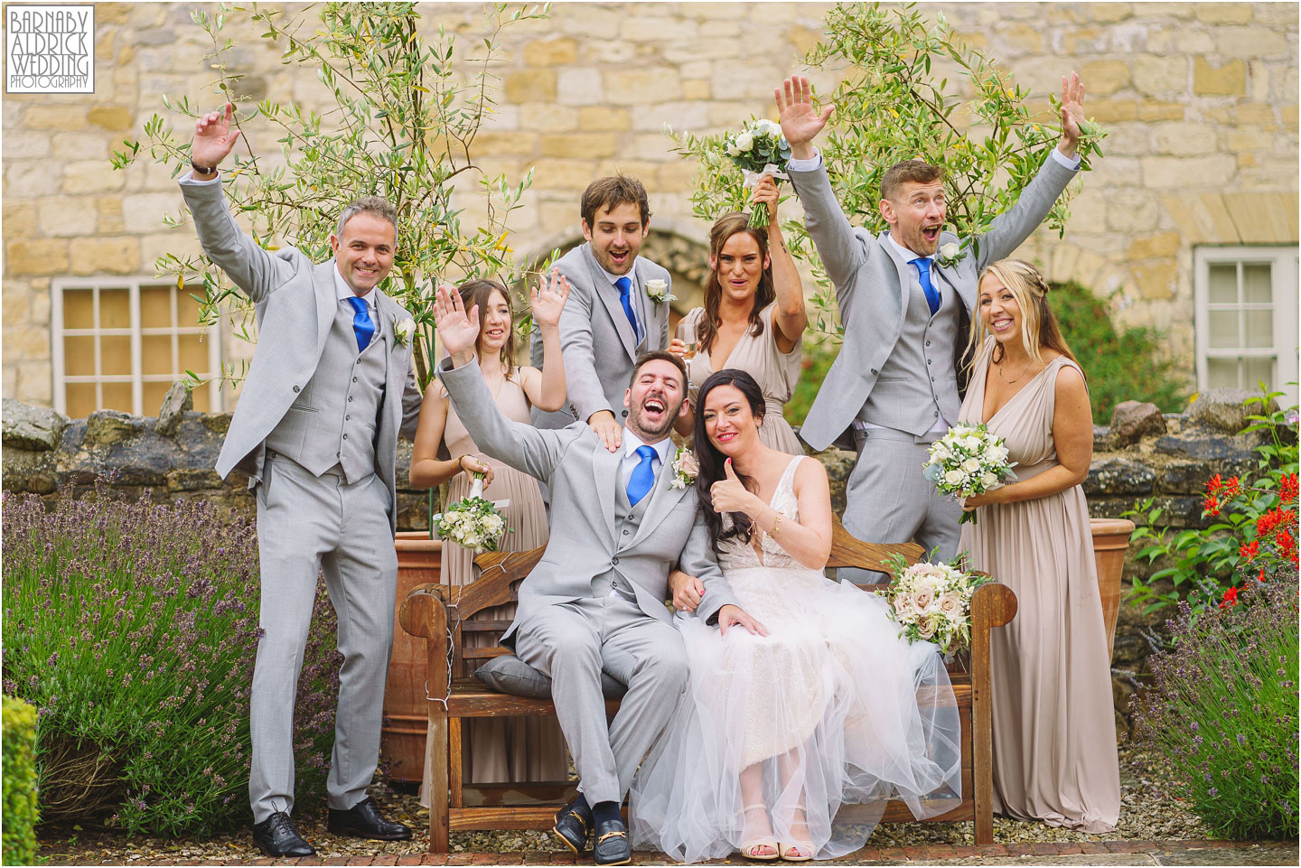 Priory Cottages Wedding Photos, Bridal Party at Priory Cottages, Priory Barn Yorkshire Wedding Photographer, Priory Cottages Wedding, Priory Farm and Cottages Wedding, Yorkshire Wedding Photographer