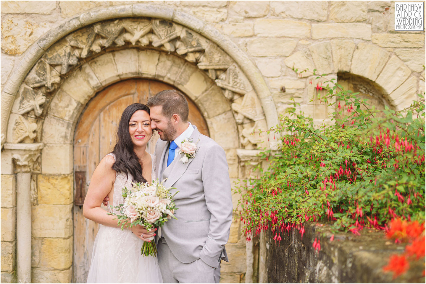 Wedding portraits at Priory Cottages, Rainy portrait locations at Priory Cottages, Priory Barn Yorkshire Wedding Photographer, Priory Cottages Wedding, Priory Farm and Cottages Wedding, Yorkshire Wedding Photographer